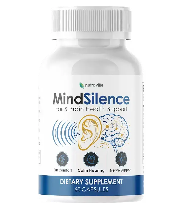 MindSilence single bottle — 30-day tinnitus support supply